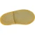 Child's ankle shoes in yellow genuine leather handmade in Italy
