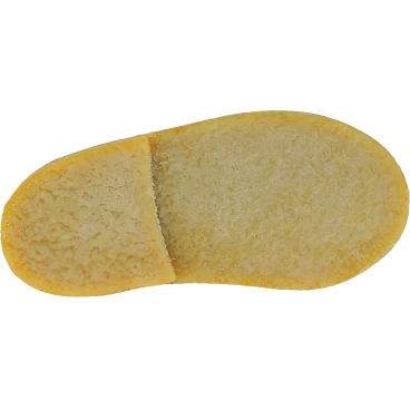 Child's ankle shoes in yellow genuine leather handmade in Italy