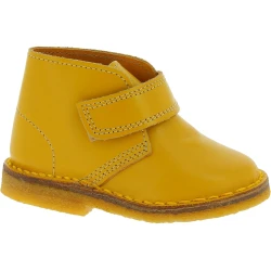 Botines para niños en piel amarilla hechas a mano en Italia