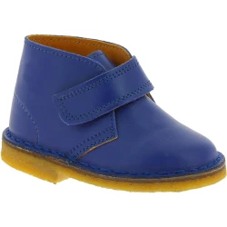Bottillons enfant en vrai cuir bleu faites à la main en Italie