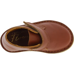Scarpe polacchine da bambino in pelle marrone fatte a mano in Italia
