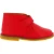 Botines niña niño en cuero rojo hechos a mano en Italia