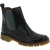 Bottine chelsea en cuir noir femme et semelle Vibram