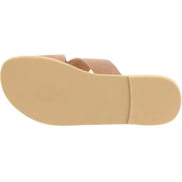 Sandali uomo in nubuck marrone chiaro fatti a mano in Grecia