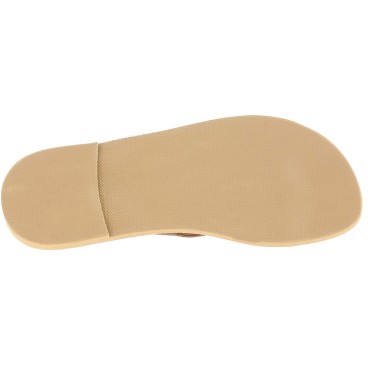 Man flip flops in dark brown nubuck handmade in Greece