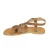 Sandalias de dedo para hombre en cuero nobuck marron hechas a mano