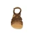 Sandalias de dedo hombre en cuero nobuck marron oscuro hechas a mano
