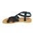 Tongs sandales hommes en cuir nubuck blue faits à la main