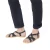 Sandalias de dedo hombre en cuero nobuck azul hechas a mano