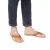 Handmade tan leather thongs for men with leather sole