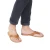 Handgefertigte Braune Herren-Zehensandalen leder