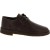 Women's low shoes in dark brown leather with lamb lining