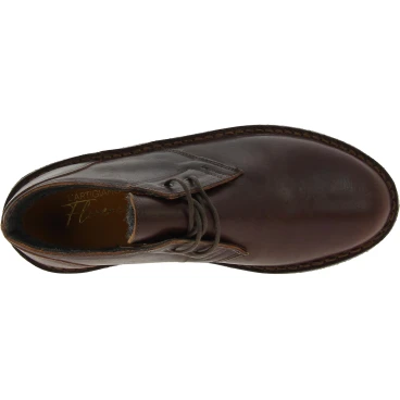 Damenhalbschuhe aus dunkelbraunem echtleder mit Lammfutter
