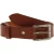 Ceinture en cuir veritable marron avec boucle rectangulaire en métal classique