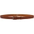 Ceinture en cuir veritable marron avec boucle rectangulaire en métal classique