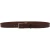 Ceinture en cuir veritable marron foncé avec boucle rectangulaire en métal classique