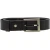 Genuine black leather belt with classic rectangular metal buckle