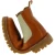 Stivaletto beatles in pelle marrone e suola Vibram