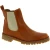 Stivaletto beatles in pelle marrone e suola Vibram