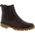 Bottine Beatles femme en cuir marron foncé et semelle Vibram