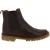 Bottine Beatles femme en cuir marron foncé et semelle Vibram