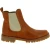 Bottine Beatles femme en cuir marron et semelle Vibram