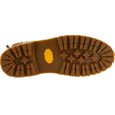 Bottine Beatles femme en cuir marron et semelle Vibram