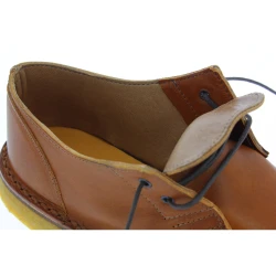 Scarpe basse da donna in pelle marrone fodera invernale