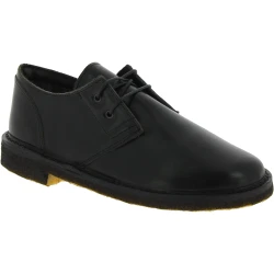 Zapatos bajos para mujer de cuero negro con forro de invierno