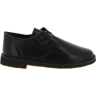 Scarpe basse da donna in pelle nera con fodera invernale