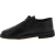 Scarpe basse da donna in pelle nera con fodera invernale