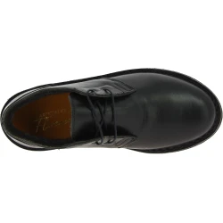 Zapatos bajos para mujer de cuero negro con forro de invierno