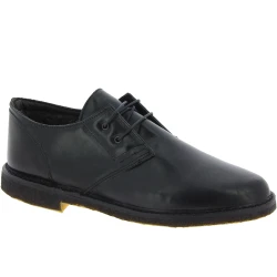 Niedrige Lederschuhe Mann Schwarz mit Winterfutter