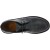Men's black leather low top shoes with winter lining