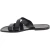 Handgemachte Schwarzem Leder Herren Pantoffeln Sandalen