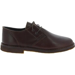 Scarpe basse da uomo in pelle marrone scuro con fodera invernale