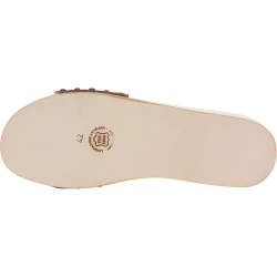 Zoccoli in legno uomo con fascia regolabile in pelle marrone scuro