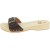 Handmade men's wooden clog sandals with adjustable dark brown leather band