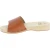 Zoccoli in legno da uomo con fascia larga in pelle color marrone