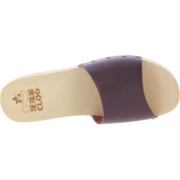 Herrenclogs mit breitem Bund aus handgefertigtem Dunkelbraunem Wildleder