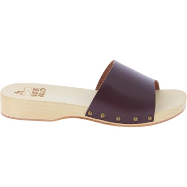 Herrenclogs mit breitem Bund aus handgefertigtem Dunkelbraunem Wildleder