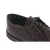 Niedrige Lederschuhe Mann dunkelbraun mit Winterfutter