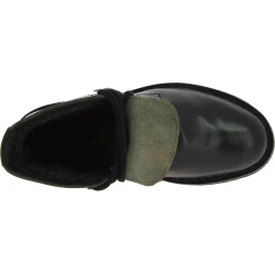 Botines para mujer de cuero negro Hecho a mano en Italia