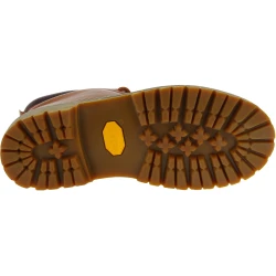 Handgefertigte Herrenstiefeletten aus braunem Leder und Vibram-Sohle