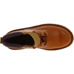 Botines hombre hechos a mano en piel marrón y suela Vibram