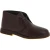 Botas desierto para hombre de cuero marrón oscuro con forro de invierno