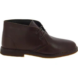 Desert Lederboots Mann Dunkelbraun mit Winterfutter
