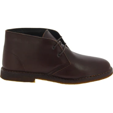 Desert Lederboots Mann Dunkelbraun mit Winterfutter