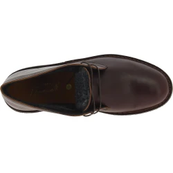 Desert boots homme en cuir marron foncé avec doublure d'hiver