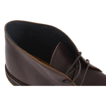 Desert Lederboots Mann Dunkelbraun mit Winterfutter